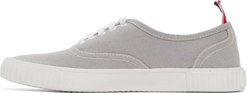 Thom Browne Grey Heritage Vulcanized Sneakers - Picture 2