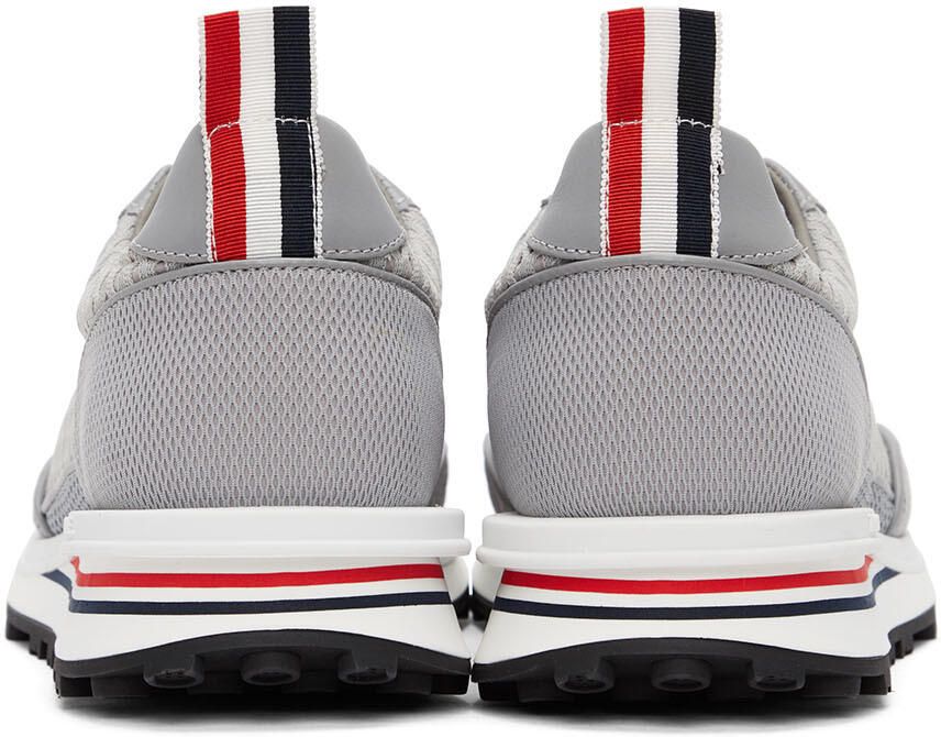 Thom Browne Grey Mesh Tech Runner Sneakers - Picture 2
