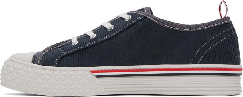 Thom Browne Navy Collegiate Sneakers - Picture 3