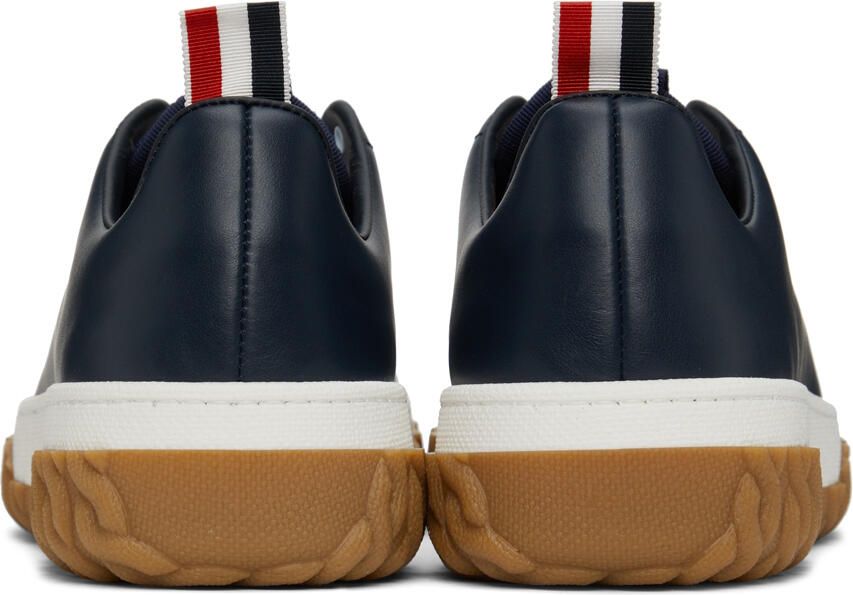 Thom Browne Navy Court Sneakers - Picture 2