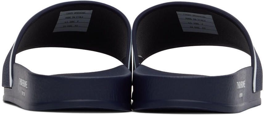 Thom Browne Navy Pool Slides