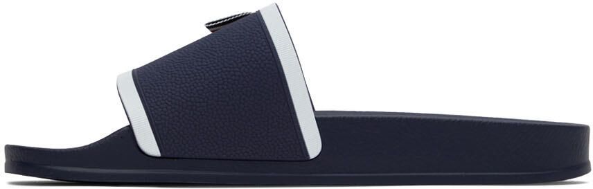 Thom Browne Navy Pool Slides - Picture 4
