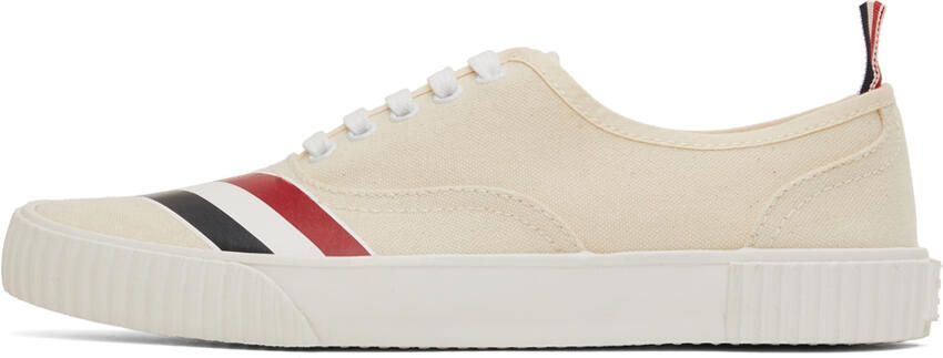 Thom Browne Off-White RWB Stripe Heritage Sneakers - Picture 4