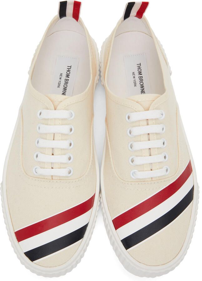 Thom Browne Off-White RWB Stripe Heritage Sneakers