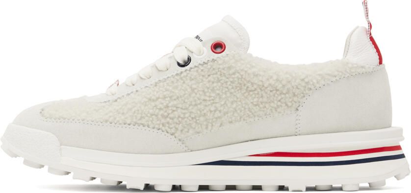 Thom Browne Off-White Shearling Tech Sneakers - Picture 3