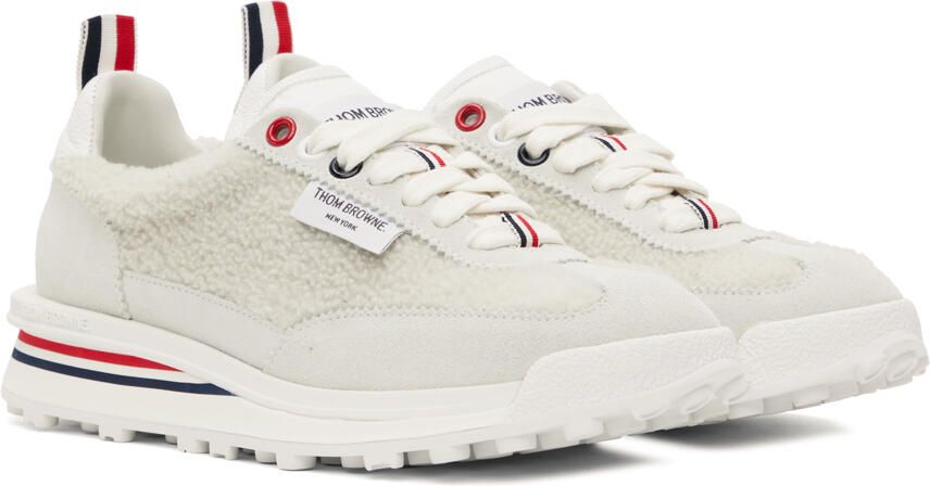 Thom Browne Off-White Shearling Tech Sneakers - Picture 2