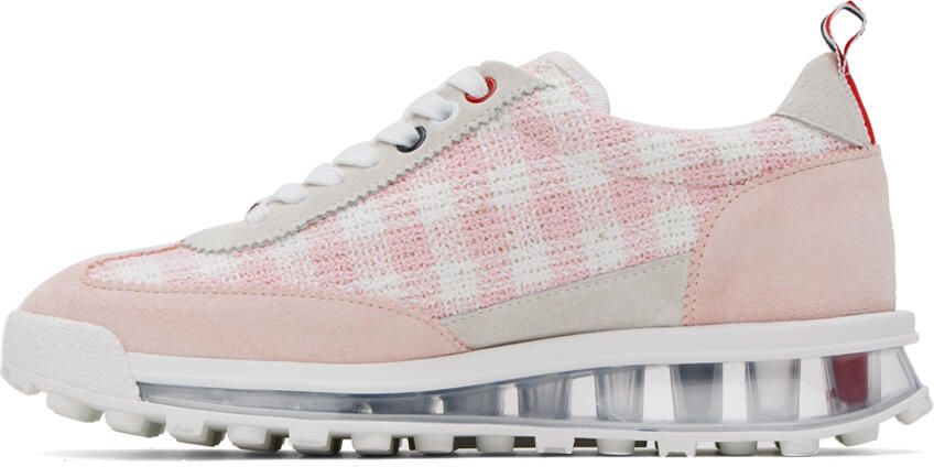 Thom Browne Pink & White Tech Sneakers - Picture 3