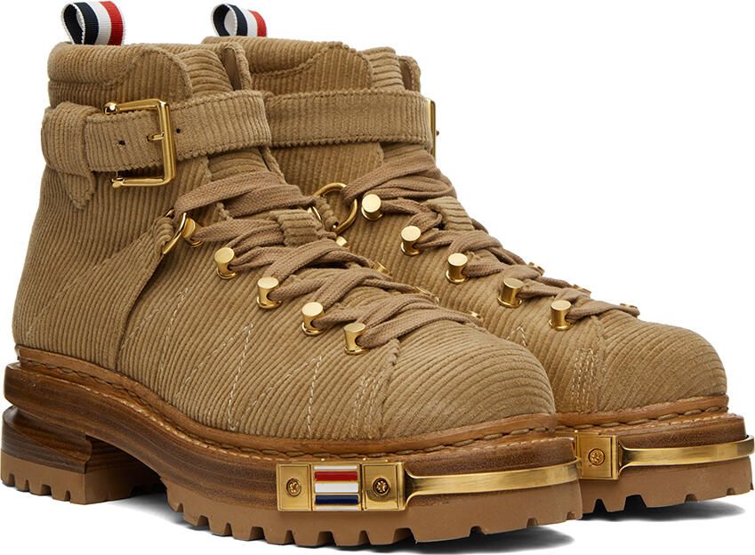Thom Browne Tan Hiking Boots - Picture 2