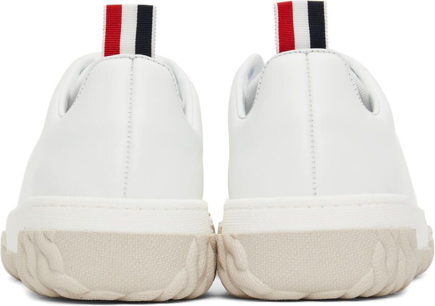 Thom Browne White Court Sneakers - Picture 2