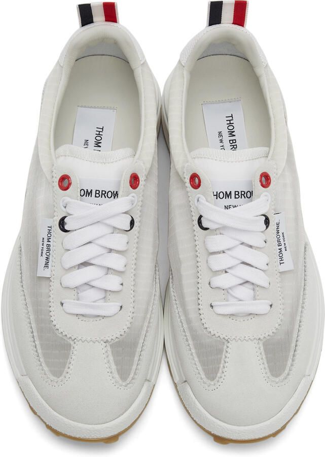 Thom Browne White Unlined Tech Runner Sneakers