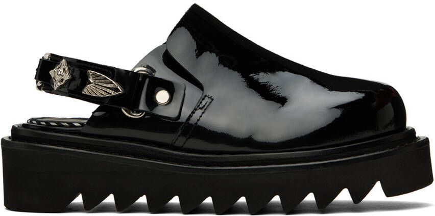 Toga Pulla Black Embellished Loafers - Picture 5