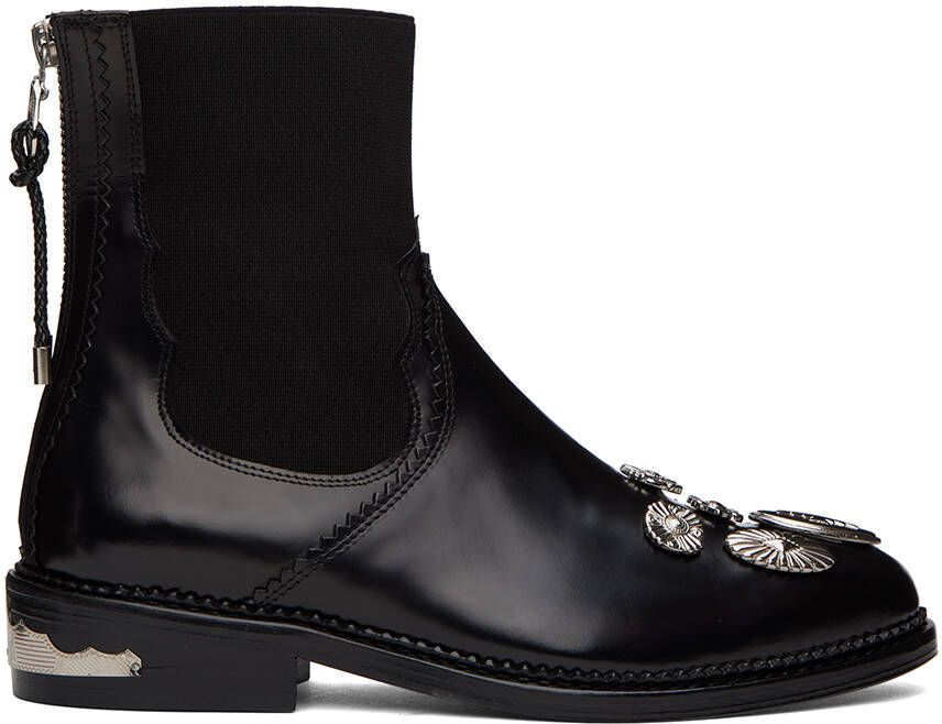Toga Pulla Black Hardware Boots - Picture 5