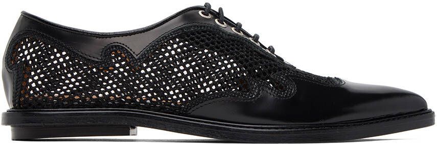 Toga Pulla Black Lace-Up Oxfords - Picture 5