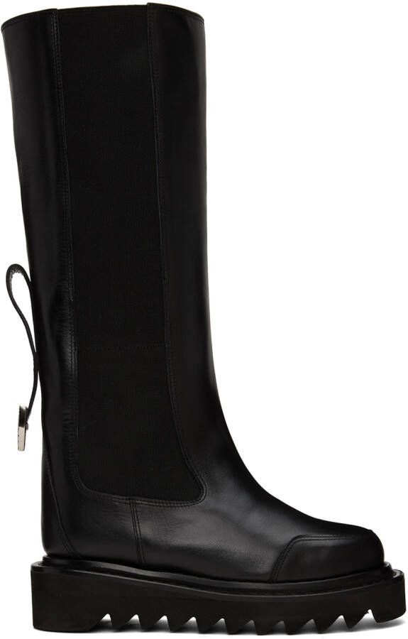Toga Pulla Black Platform Tall Boots