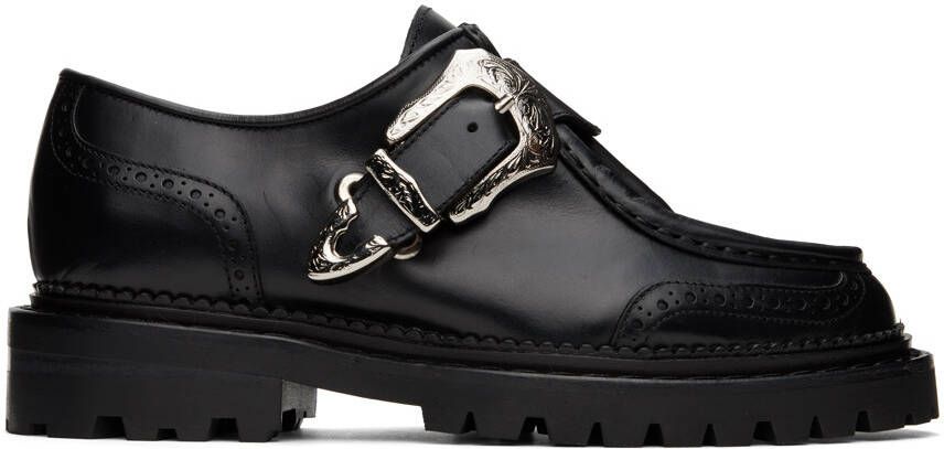 Toga Pulla SSENSE Exclusive Black Brogue Loafers - Picture 5