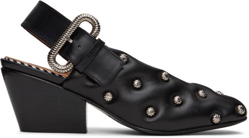 Toga Pulla SSENSE Exclusive Black Embellished Heels - Picture 7