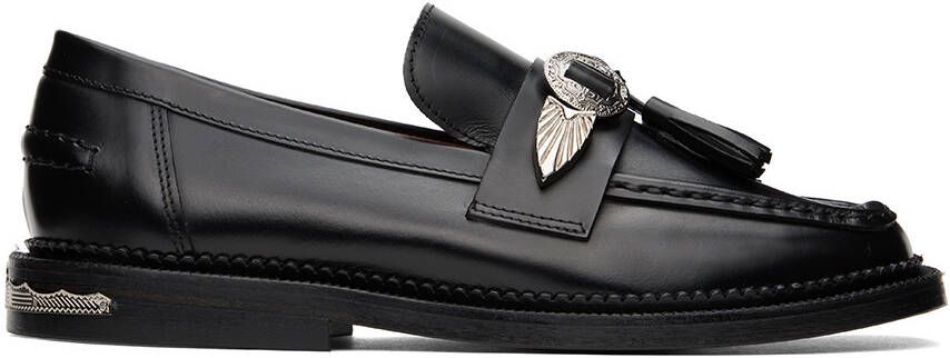 Toga Pulla SSENSE Exclusive Black Embellished Loafers - Picture 5