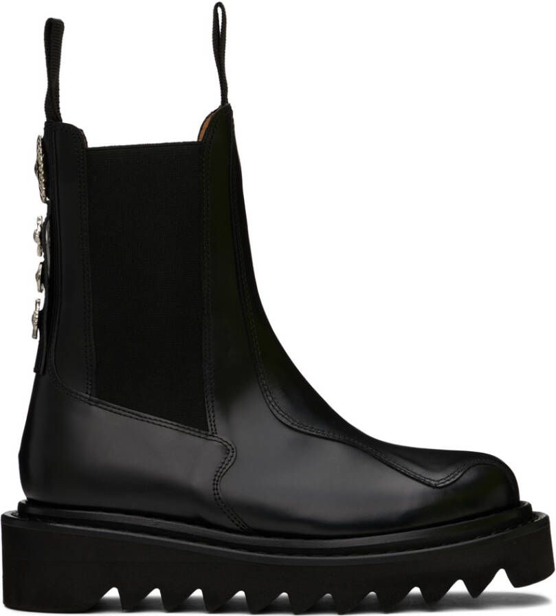 Toga Pulla SSENSE Exclusive Black Leather Chelsea Boots - Picture 2