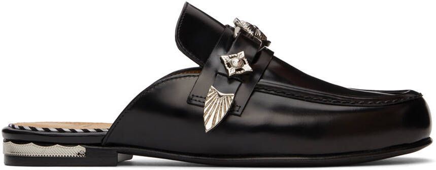 Toga Pulla SSENSE Exclusive Black Loafer Mules - Picture 5