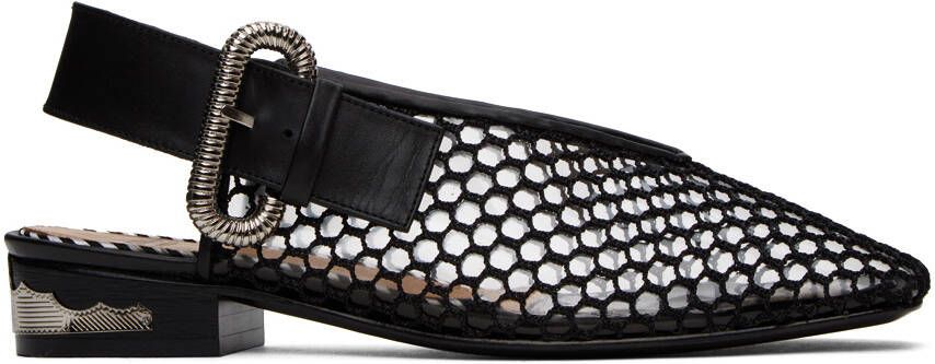 Toga Pulla SSENSE Exclusive Black Pin-Buckle Loafers - Picture 5