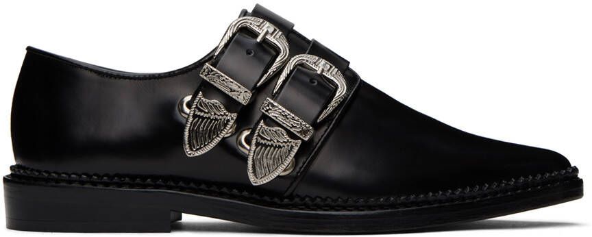 Toga Pulla SSENSE Exclusive Black Polished Oxfords - Picture 5