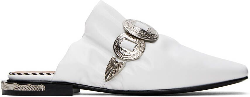 Toga Pulla SSENSE Exclusive White Square Toe Slippers