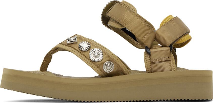 Toga Pulla Beige Suicoke Edition Tono Sandals - Picture 3