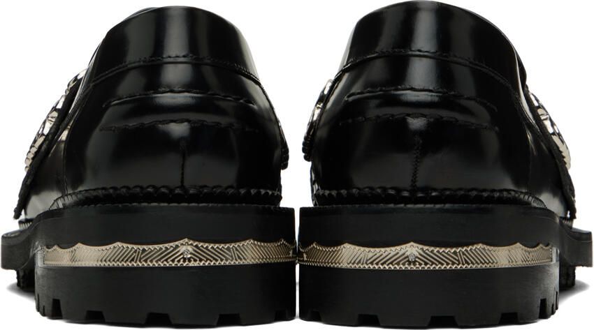 Toga Pulla SSENSE Exclusive Black Embellished Loafers - Picture 8