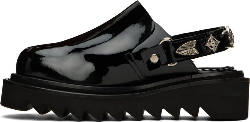 Toga Pulla Black Embellished Loafers - Picture 3