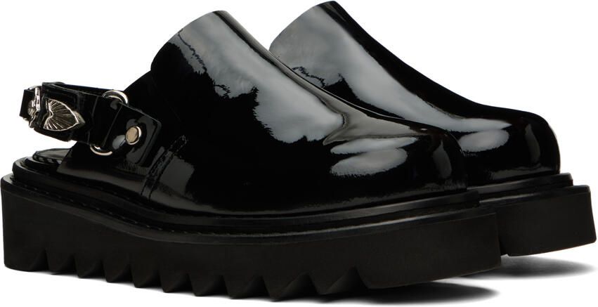 Toga Pulla Black Embellished Loafers - Picture 2