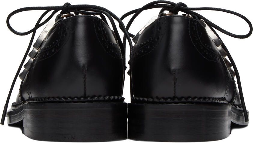 Toga Pulla Black Lace-Up Loafers