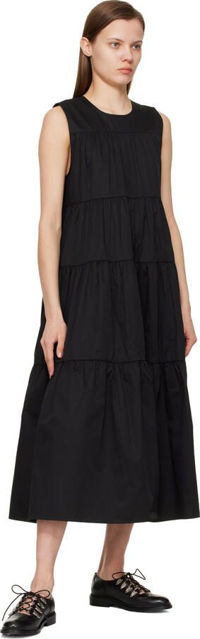 Toga Pulla Black Lace-Up Loafers - Picture 5