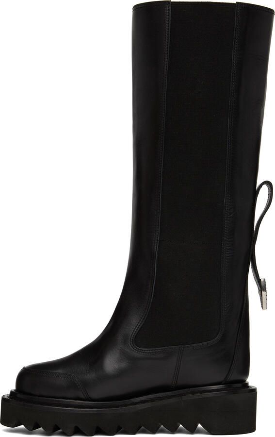 Toga Pulla Black Platform Tall Boots - Picture 2