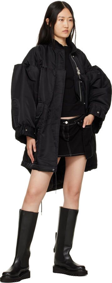 Toga Pulla Black Platform Tall Boots - Picture 4