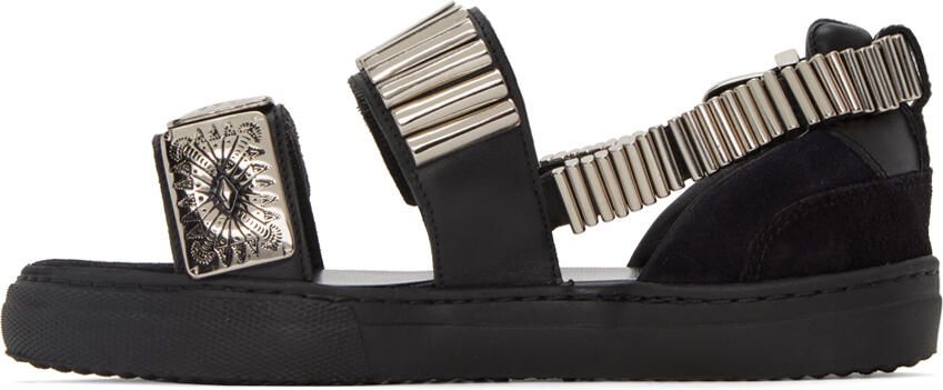Toga Pulla Black Sneaker Sandals - Picture 3