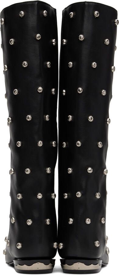 Toga Pulla Black Studded Tall Boots - Picture 5