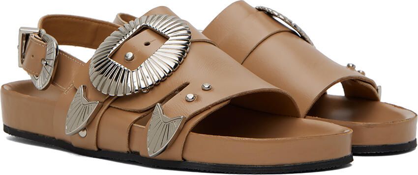 Toga Pulla SSENSE Exclusive Beige Hardware Sandals - Picture 4