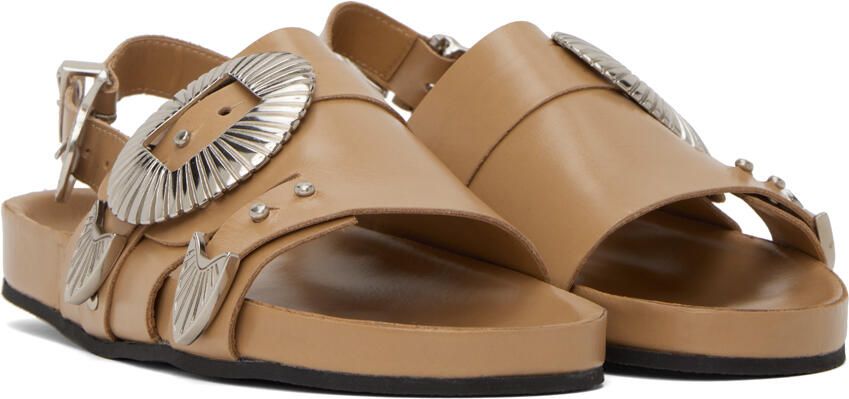 Toga Pulla SSENSE Exclusive Beige Hardware Sandals