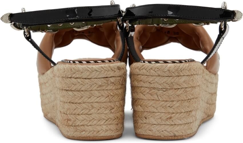 Toga Pulla SSENSE Exclusive Beige Studded Platform Sandals - Picture 3