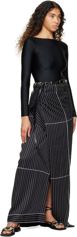 Toga Pulla SSENSE Exclusive Black Ankle Wrap Sandals - Picture 4