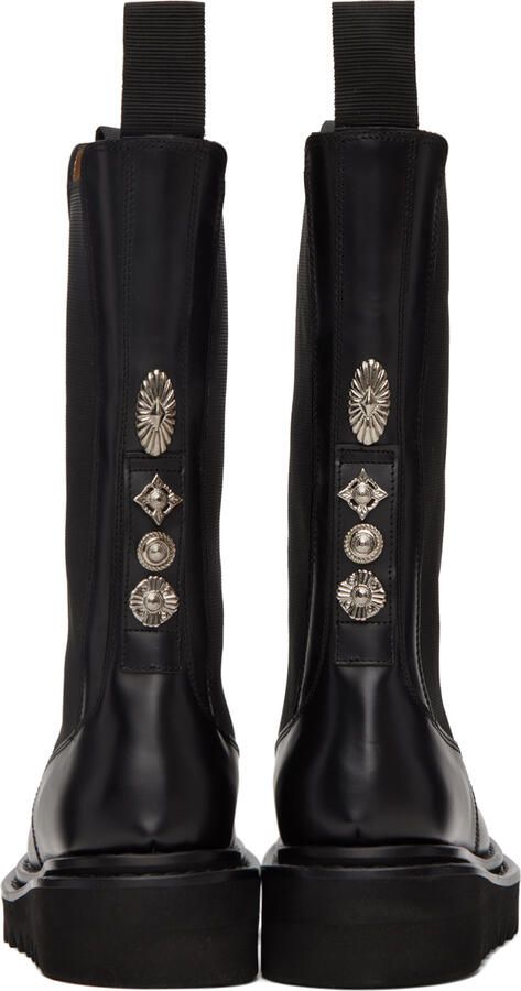 Toga Pulla SSENSE Exclusive Black Embellished Boots - Picture 7