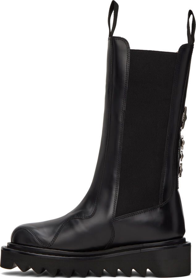 Toga Pulla SSENSE Exclusive Black Embellished Boots - Picture 2