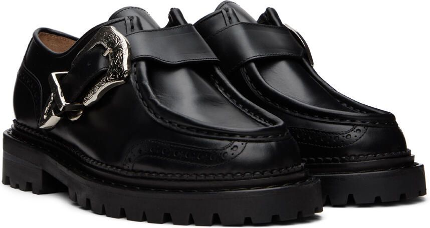 Toga Pulla SSENSE Exclusive Black Brogue Loafers - Picture 2