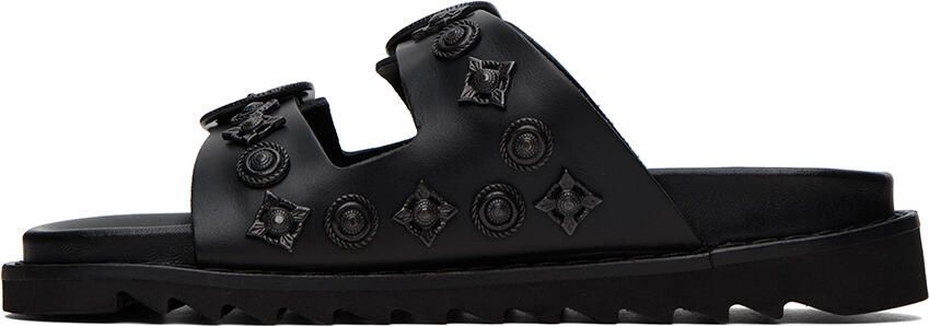 Toga Pulla SSENSE Exclusive Black Buckle Sandals - Picture 4