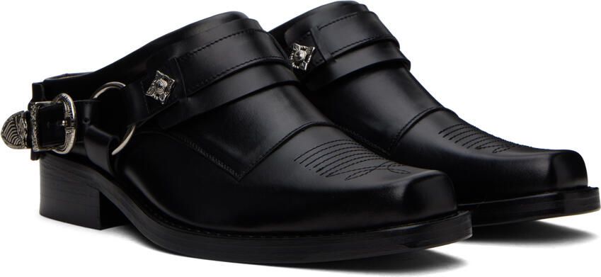 Toga Pulla SSENSE Exclusive Black Slingback Loafers - Picture 4