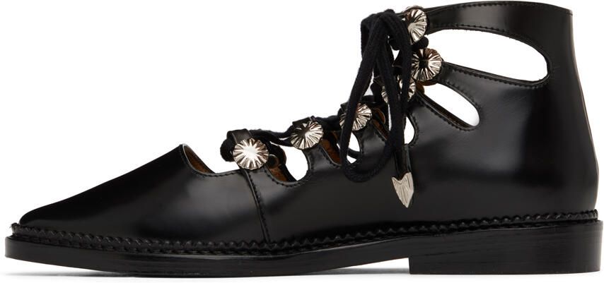 Toga Pulla SSENSE Exclusive Black Lace-Up Oxfords - Picture 3
