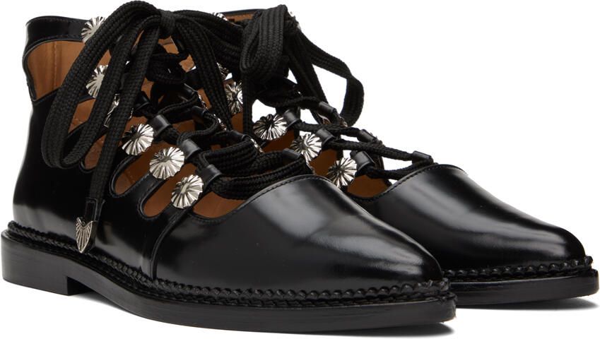 Toga Pulla SSENSE Exclusive Black Lace-Up Shoes - Picture 2