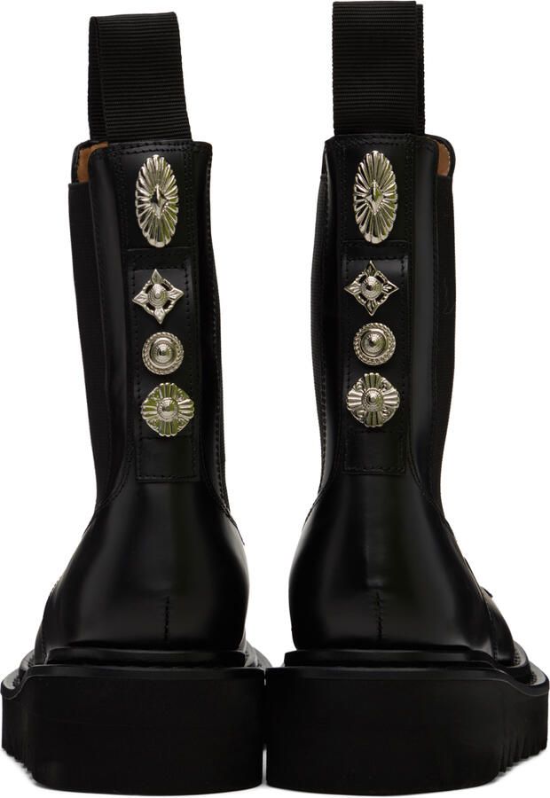 Toga Pulla SSENSE Exclusive Black Leather Chelsea Boots - Picture 5