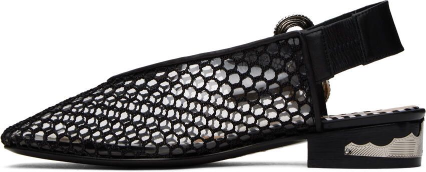 Toga Pulla SSENSE Exclusive Black Pin-Buckle Loafers - Picture 3