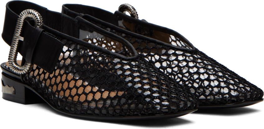 Toga Pulla SSENSE Exclusive Black Pin-Buckle Loafers - Picture 2